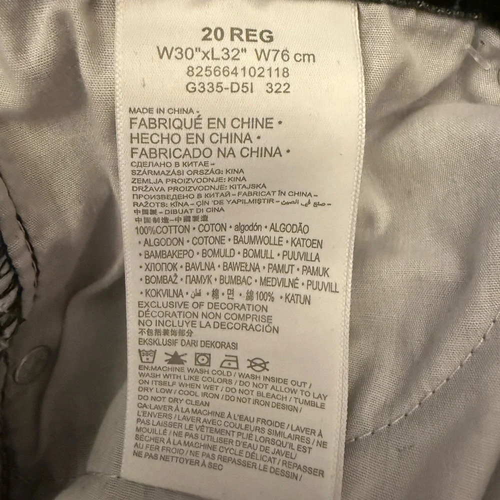 Levi's Silvertab Jeans Boy's Size 20 Reg 30x32 Gray Dark Wash Straight Baggy
